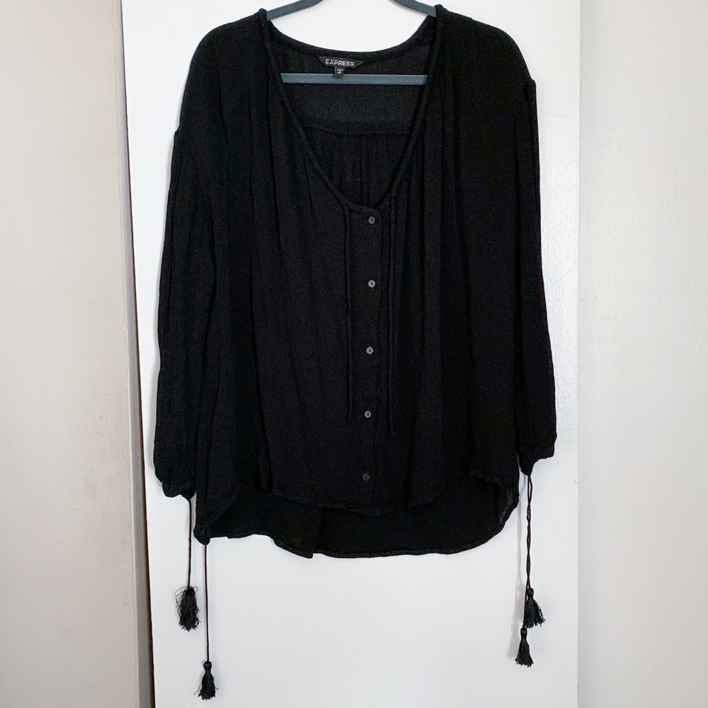 Express Button Down Blouse